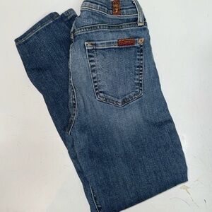 Women’s 7 For All Man Kind Jeans Women’s Size 23 Short Trending Fashion Buckle